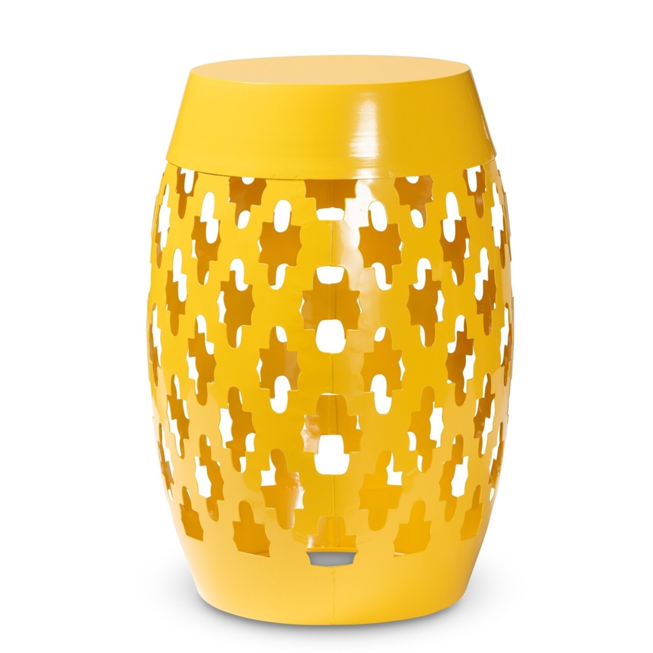 Wholesale Interrior Baxton Studio Branson Modern and Contemporary Yellow Finished Metal Outdoor Side Table